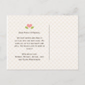 ホームモノグラムの引越し案内はがき 案内ポストカード (裏面)