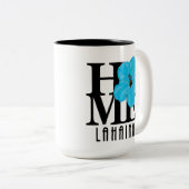 ホームラハイナブルーハイビスカス15oz ツートーンマグカップ (正面右)