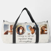 ホームラブレターイカットアウト写真ダッフルバッグ ダッフルバッグ (正面)