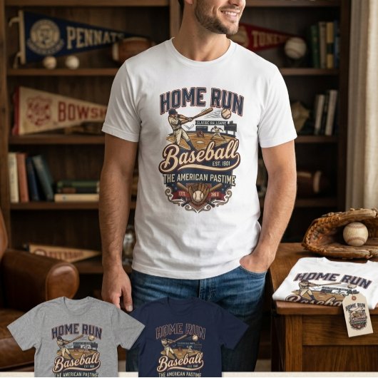 ホームランのクラシック野球 Tシャツ