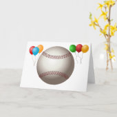 ホームランのゲームチームコーチスポーツボール楽しい野球 カード (黄色い花)