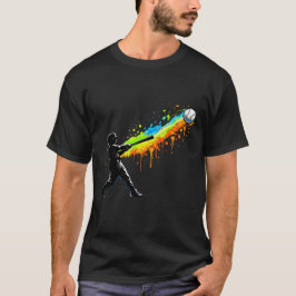 ホームランのドリップ・バッター・シルエット Tシャツ