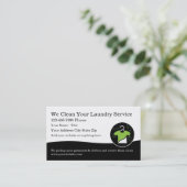 ホームランドリー集荷名刺 名刺 (スタンド正面)