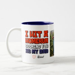 ホームランパパフォトファーザーズ・デイ・ベースボール ツートーンマグカップ