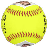 ホームランパパ父の日カスタムの写真：キッズ ソフトボール (裏面)