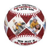 ホームランパパ父の日カスタムの写真:キッズ 野球ボール (裏面)
