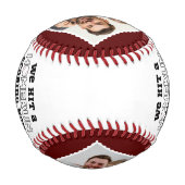 ホームランパパ父の日カスタムの写真：キッズ 野球ボール (裏面)