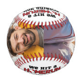 ホームランパパ父の日カスタムの写真:キッズ 野球ボール (裏面)