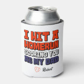 ホームランパーソナライズされたの父の日野球を打った 缶クーラー (缶正面)