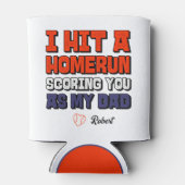 ホームランパーソナライズされたの父の日野球を打った 缶クーラー (裏面)