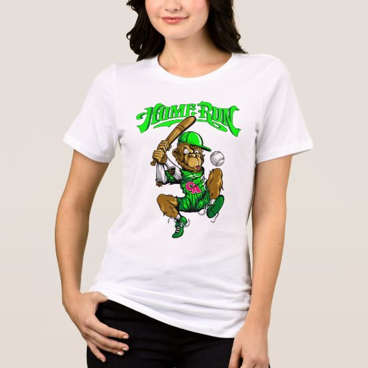 ホームランモンキー野球 トライブレンドTシャツ (正面)