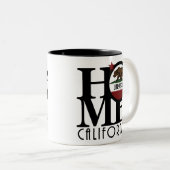 ホームラークスパーカリフォルニア11ozセラミック ツートーンマグカップ (正面右)