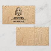 ホームリストアフェイク合板 名刺 (正面/裏面)