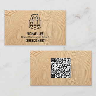 ホームリストア合板カスタムQR 名刺