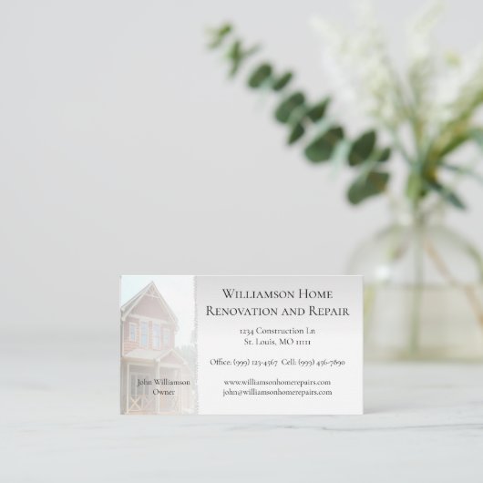 ホームリノベーションおよび修理の名刺 名刺 (スタンド正面)