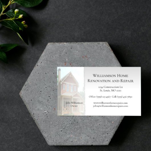 ホームリノベーションおよび修理の名刺 名刺