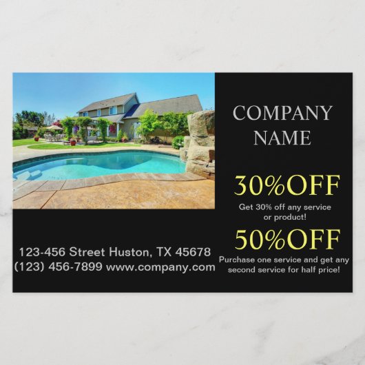 ホームリノベーション不動産仲介業者プールのメンテナンス チラシ (正面)