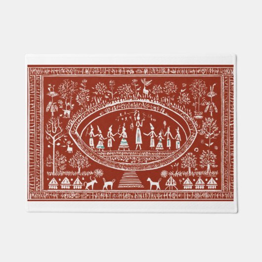 ホームリビングアウトドアデザイナードアマット ドアマット (正面)