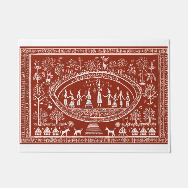 ホームリビングアウトドアデザイナードアマット ドアマット (正面)