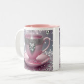 ホームリビングキッチン飲み物用品マグ ツートーンマグカップ (正面左)