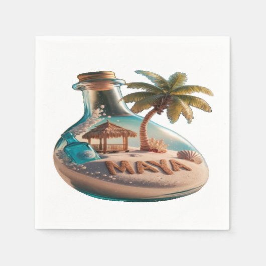 ホームリビングルームの夢 スタンダードカクテルナプキン (正面)