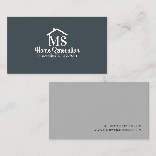 ホームリフォーム、リノベーション 名刺 (正面/裏面)