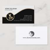 ホームリペアハンドマニュフェイクー金ゴールドレンチアイコンブッシン 名刺 (正面/裏面)