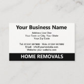 ホームリムーバルカートゥーンビジネスカード 名刺 (正面)