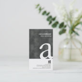 ホームリモデリングランジグはっきりしたモノグラム名刺 名刺 (スタンド正面)