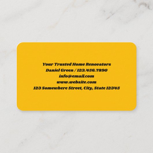 🏠︎ホームリモデリング 名刺 (裏面)