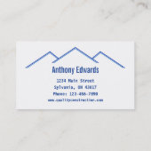 ホームリモデリング/建築 名刺 (裏面)