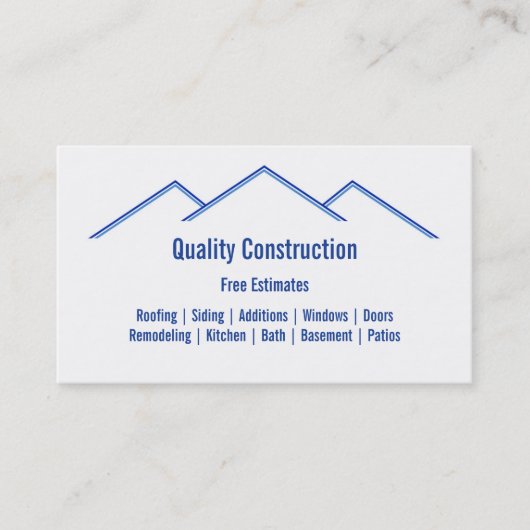 ホームリモデリング/建築 名刺 (正面)