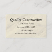 ホームリモリングまたは建築名刺 名刺 (裏面)