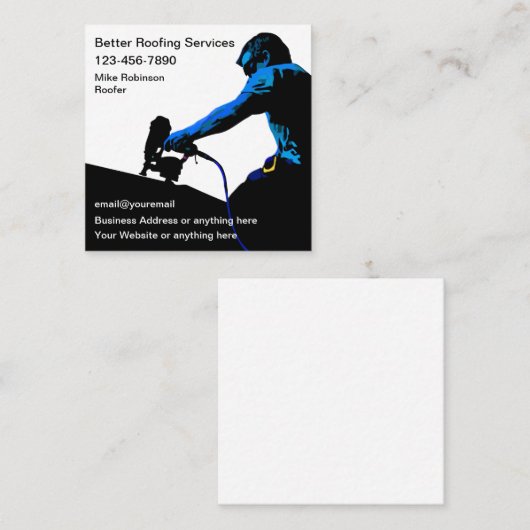 ホームルーフィングテーマ名刺 スクエア名刺 (正面/裏面)