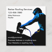 ホームルーフィングテーマ名刺 スクエア名刺 (正面)