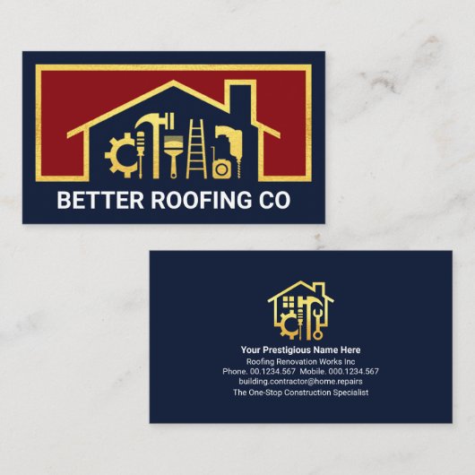 ホームルーフトップ修復ツールフレーム 名刺 (正面/裏面)