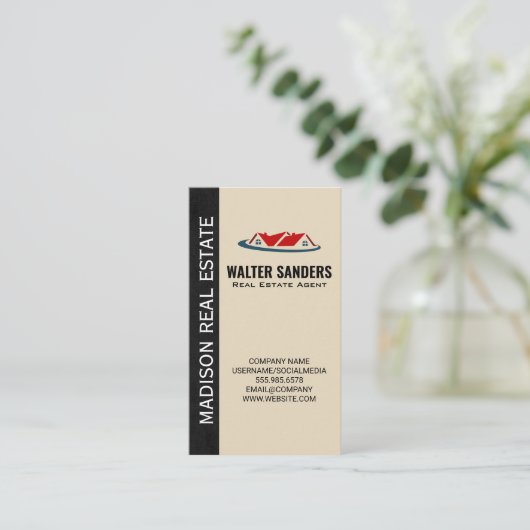 ホームルーフトップ |不動産実在プロパティ 名刺 (スタンド正面)