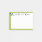 ホームルーム先生の机からのかわいいプッシュピン ポストイット (正面)