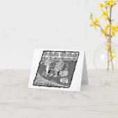 ホームレスおもしろいカード カード (黄色い花)