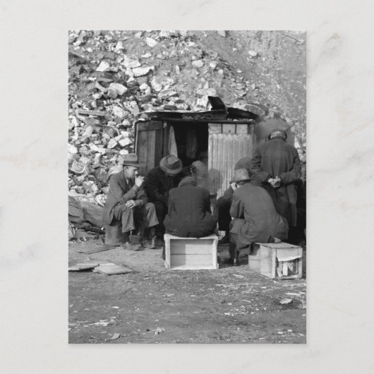 ホームレスと失業者1938 シーズンポストカード (正面)