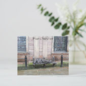 ホームレスのイエス像 ポストカード (スタンド正面)