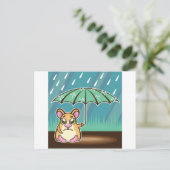 ホームレスのハムスター漫画 ポストカード (スタンド正面)