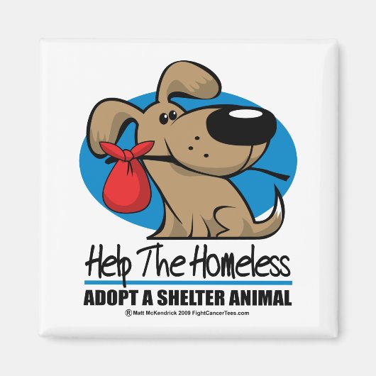 ホームレスのペット マグネット (正面)