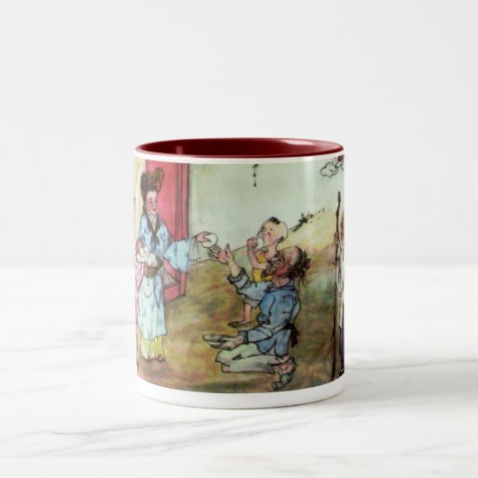 ホームレスのマグカップ ツートーンマグカップ (中央)