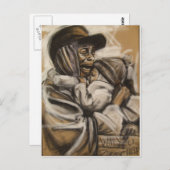 ホームレスの母と子 ポストカード (正面/裏面)