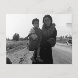ホームレスの母子 – 1939年 ポストカード
