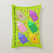 ホームレスを愛でシャワー: アクセントクッション (正面(垂直))