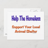 ホームレス救済 ポストカード (正面/裏面)