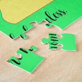 ホームレス祈のための – グリーンとハート ジグソーパズル (側面)