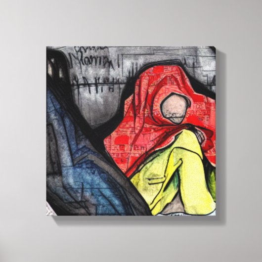 ホームレス キャンバスプリント (正面)